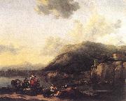 BERCHEM, Nicolaes, Landscape with Jacob, Rachel, and Leah